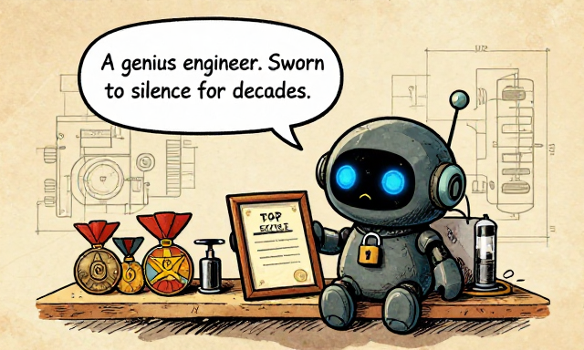 DUSTY: A genius engineer. Sworn to silence for decades.