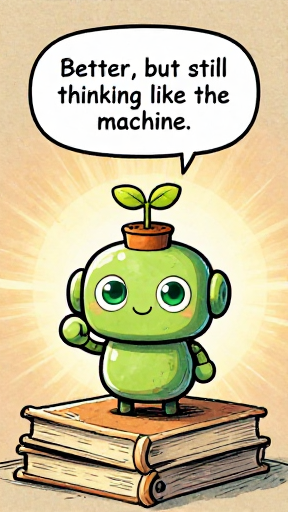 SPROUT: Better, but still thinking like the machine.