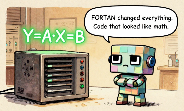 PIXEL: FORTRAN changed everything. Code that looked like math.