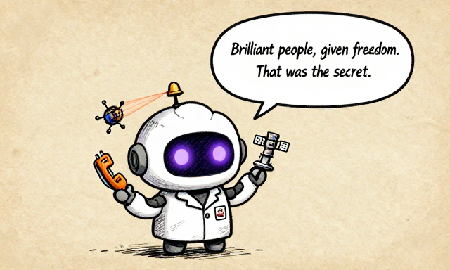 BELLBOT: Brilliant people, given freedom. That was the secret.