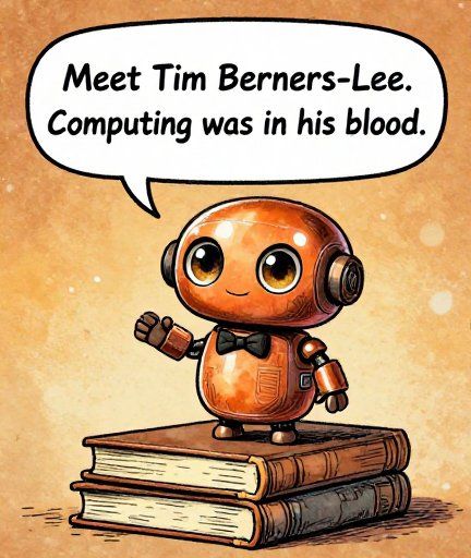 COPPERBOT: Meet Tim Berners-Lee. Computing was in his blood.