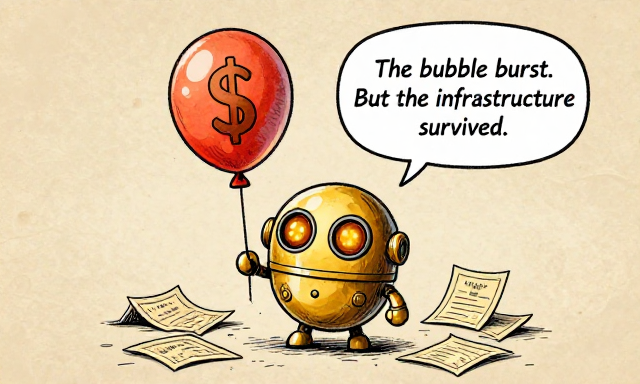 DOTBOT: The bubble burst. But the infrastructure survived.