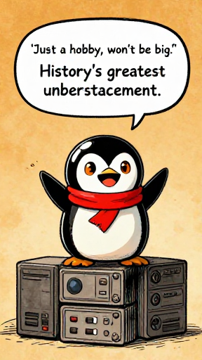 PENGUBOT: 'Just a hobby, won't be big.' History's greatest understatement.
