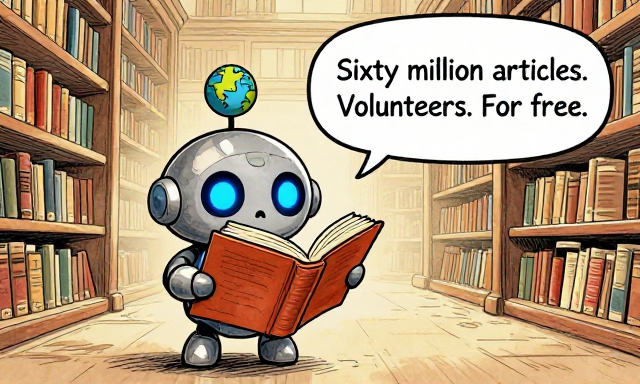 WIKIBOT: Sixty million articles. Volunteers. For free.
