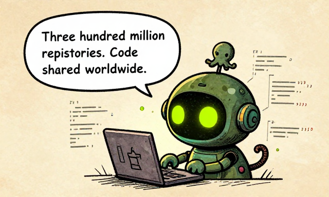 GITBOT: Three hundred million repos. Code shared worldwide.