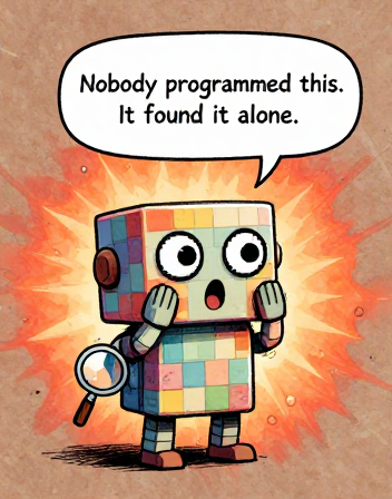 PIXEL: Nobody programmed this. It found it alone.