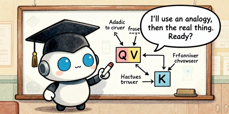 SCHOLAR: I'll use an analogy, then the real thing. Ready?