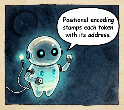 STARLIGHT: Positional encoding stamps each token with its address.