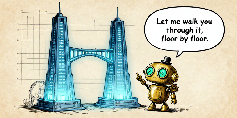 CLOCKWORK: Let me walk you through it, floor by floor.