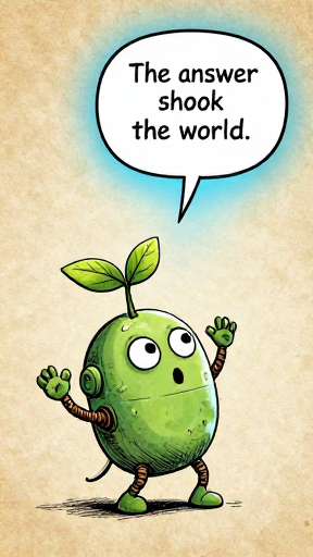 SPROUT: The answer shook the world.