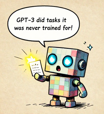 PIXEL: GPT-3 did tasks it was never trained for!