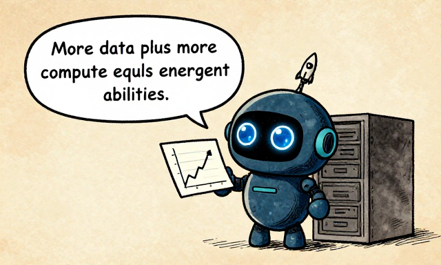 SCALEBOT: More data plus more compute equals emergent abilities.