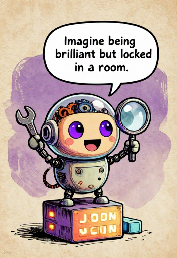 GEARHEAD: Imagine being brilliant but locked in a room.