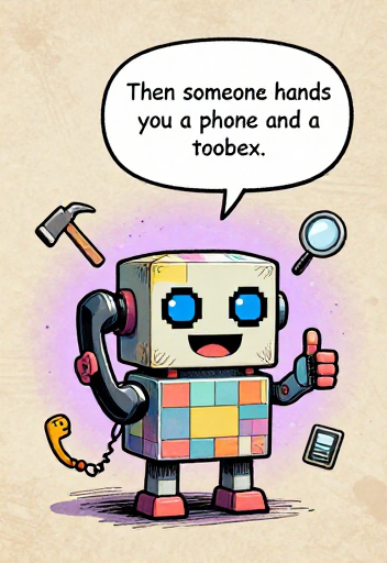 PIXEL: Then someone hands you a phone and a toolbox.