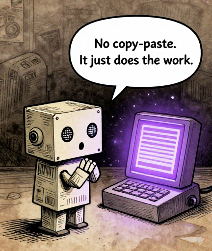 TAPE: No copy-paste. It just does the work.