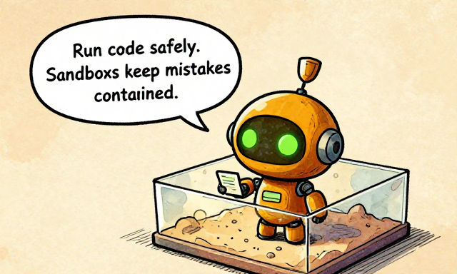 SANDBOT: Run code safely. Sandboxes keep mistakes contained.