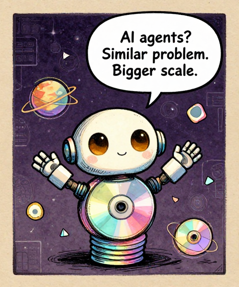 DISCBOT: AI agents? Similar problem. Bigger scale.