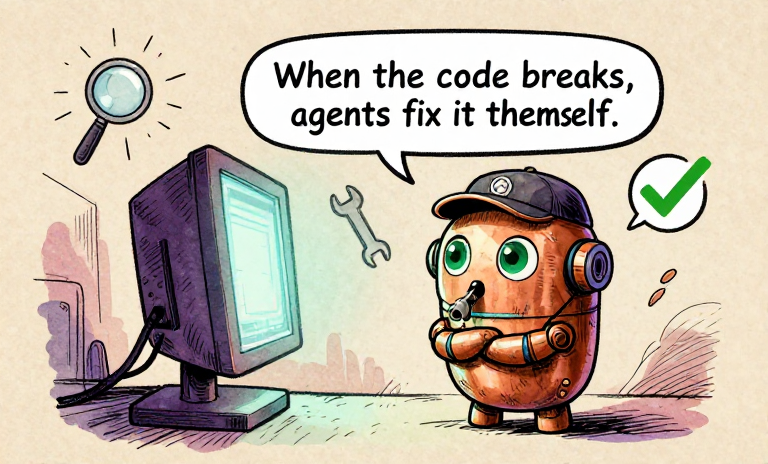 COACH: When the code breaks, agents fix it themselves.