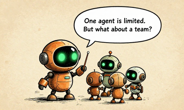 TEAMBOT: One agent is limited. But what about a team?