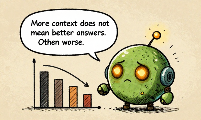 DECAYBOT: More context does not mean better. Often worse.