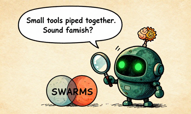 ECHOBOT: Small tools piped together. Sound familiar?