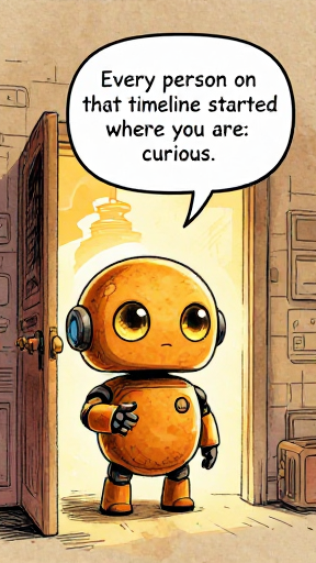 AMBER: Every person on that timeline started where you are: curious.